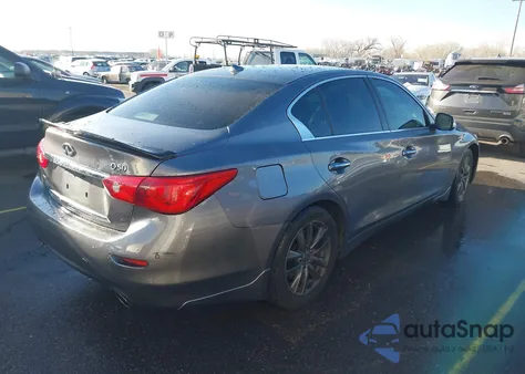 2014 Infiniti Q50 Premium from USA, damaged, VIN JN1BV7AR5EM686877